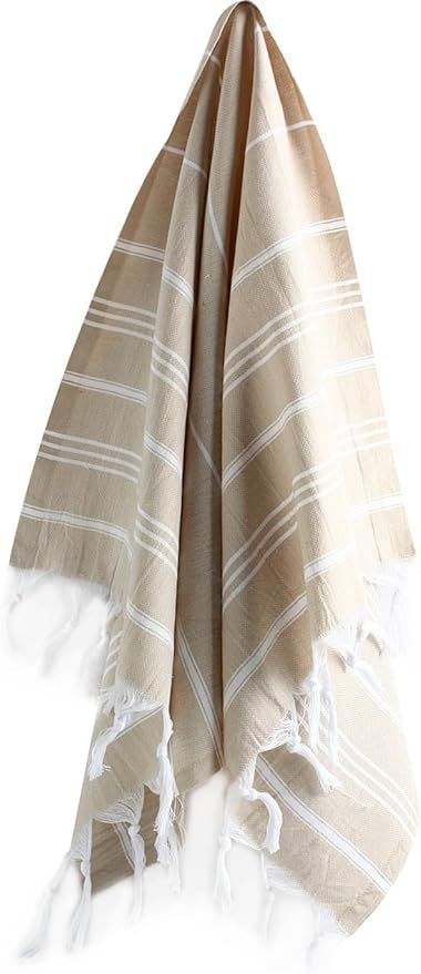 Cacala Turkish Hand Towels with Hanging Loop (23 x 36) Peshtemal 100% Cotton Kitchen Towel Quick ... | Amazon (US)