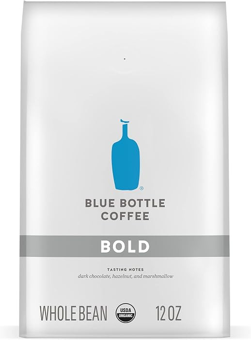 Blue Bottle Whole Bean Organic Coffee, Bold, Dark Roast, 12 Ounce bag (Pack of 1) | Amazon (US)