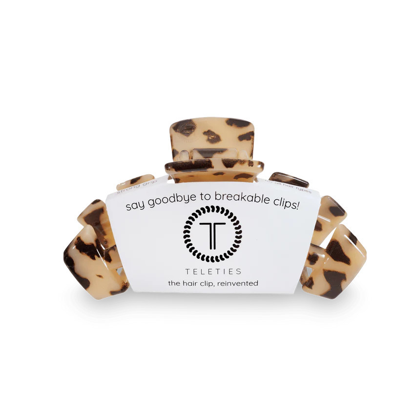 Classic Blonde Tortoise Medium Hair Clip | TELETIES