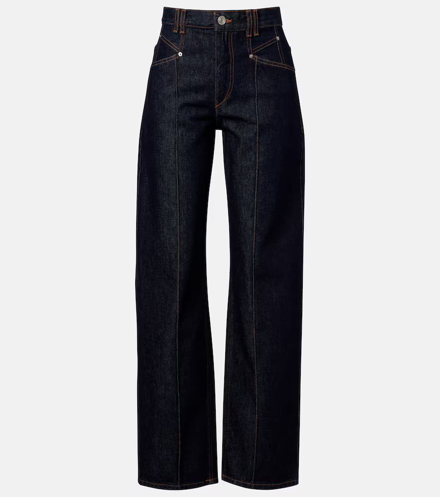 Isabel Marant Drolane high-rise straight jeans | Mytheresa (US/CA)