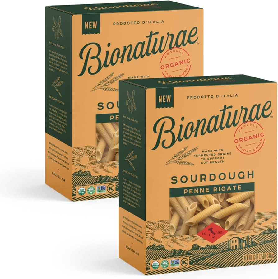 Bionaturae Sourdough Organic Penne Pasta - Organic Pasta, Pasta Penne, Pasta Noodles, Penne Pasta... | Amazon (US)