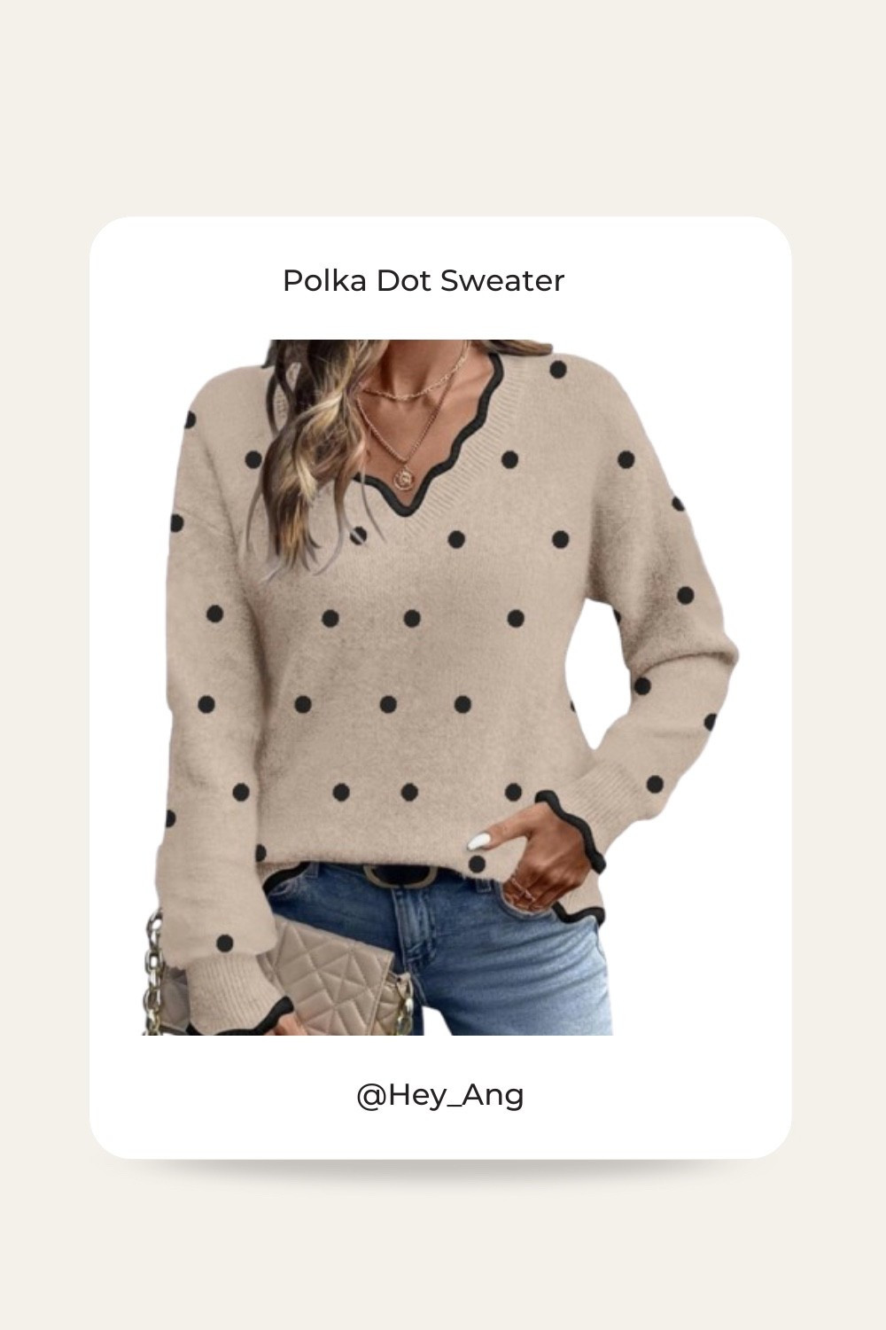 This sweater is so cute for Fall. I love the scalloped  v neck and hems. This could be styled for work, or a casual outfit. 

#LTKWorkwear #LTKFindsUnder50 #LTKStyleTip