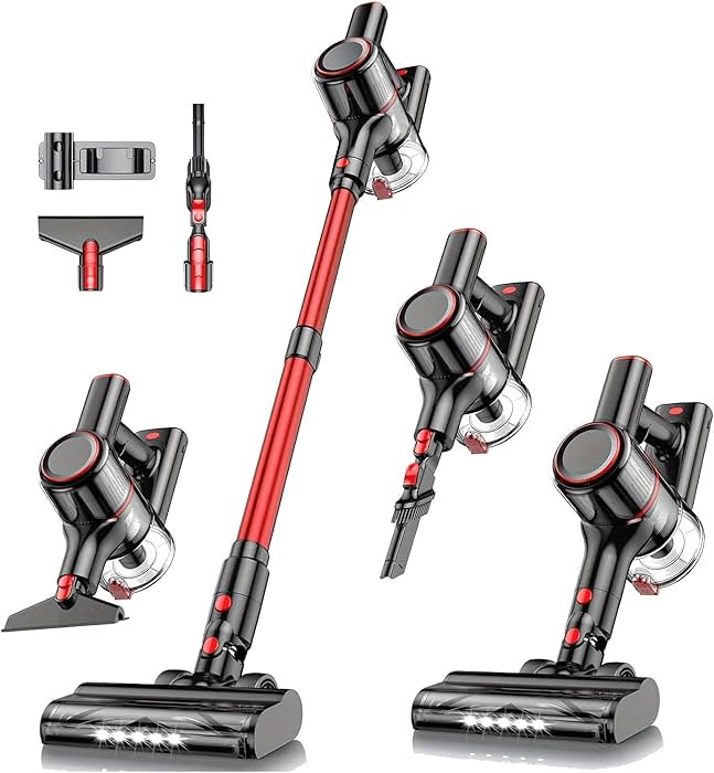 Cordless Vacuum Cleaner, 8-in-1 Vacuum Cleaners for Home, 45Mins Runtime Anti-Tangle Stick Vacuum... | Amazon (US)