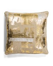 22x22 Metallic Velvet Pillow | TJ Maxx