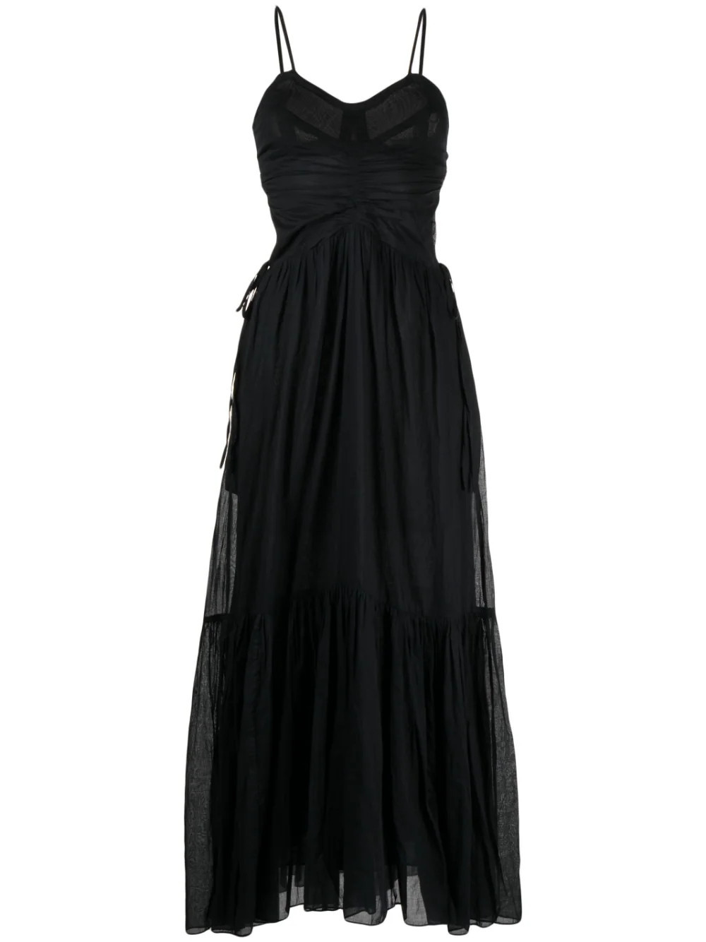 Giana ruched-detail maxi dress | Farfetch Global