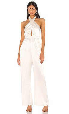 MAJORELLE Voltaire Jumpsuit in Ivory from Revolve.com | Revolve Clothing (Global)