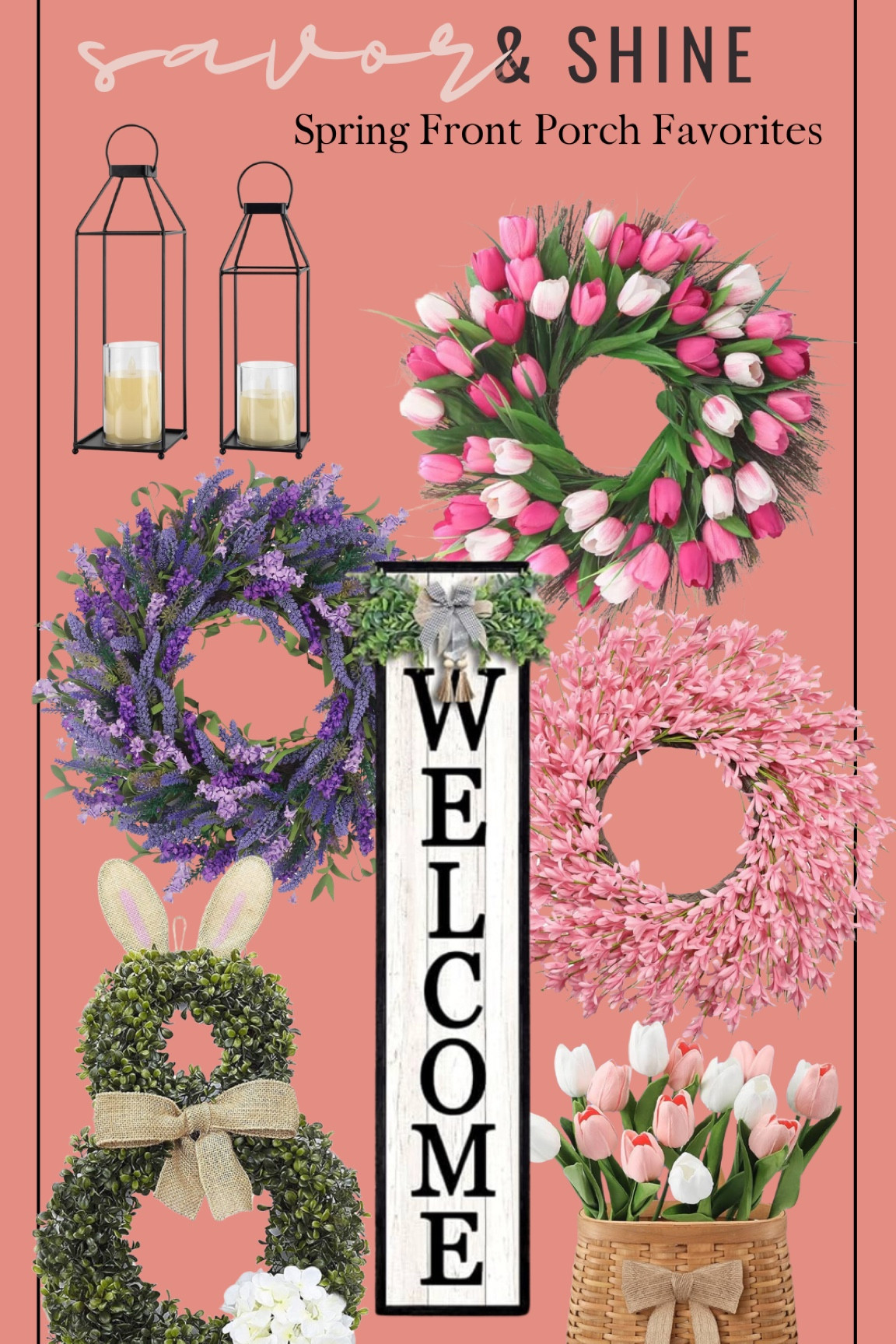 These festive and fun Spring pieces for your front porch are perfect for Easter and the Spring season! Everyone that comes to your door will feel so happy and welcomed! ❤️❤️

#LTKSaleAlert #LTKFindsUnder50 #LTKHome