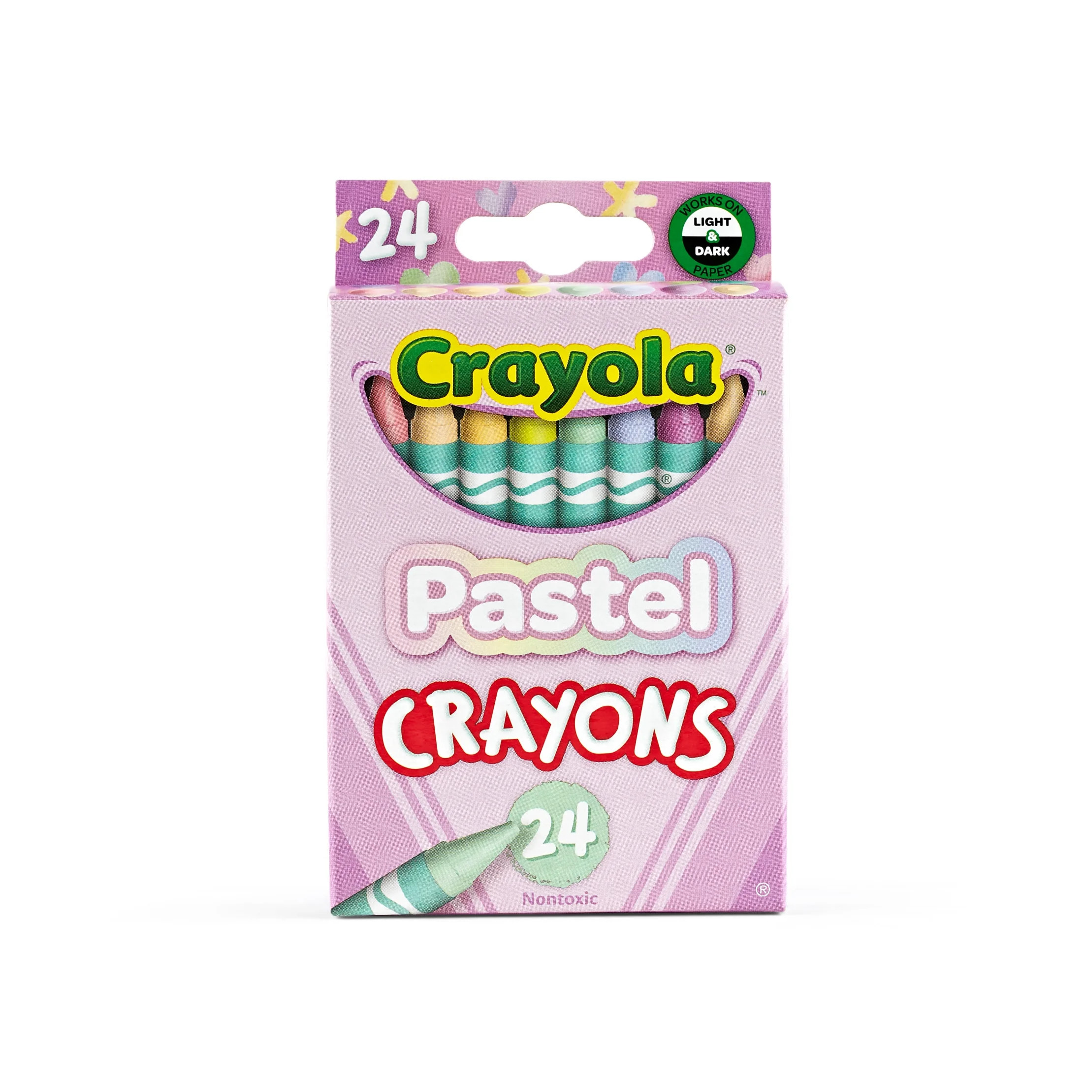 Crayola 24 Ct Pastel Crayons, School Supplies, Art Supplies, Creative Gifts for Kids Ages 3+ - Wa... | Walmart (US)