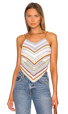 525 Fauxchet Colorful Cami in Light Pink Multi from Revolve.com | Revolve Clothing (Global)