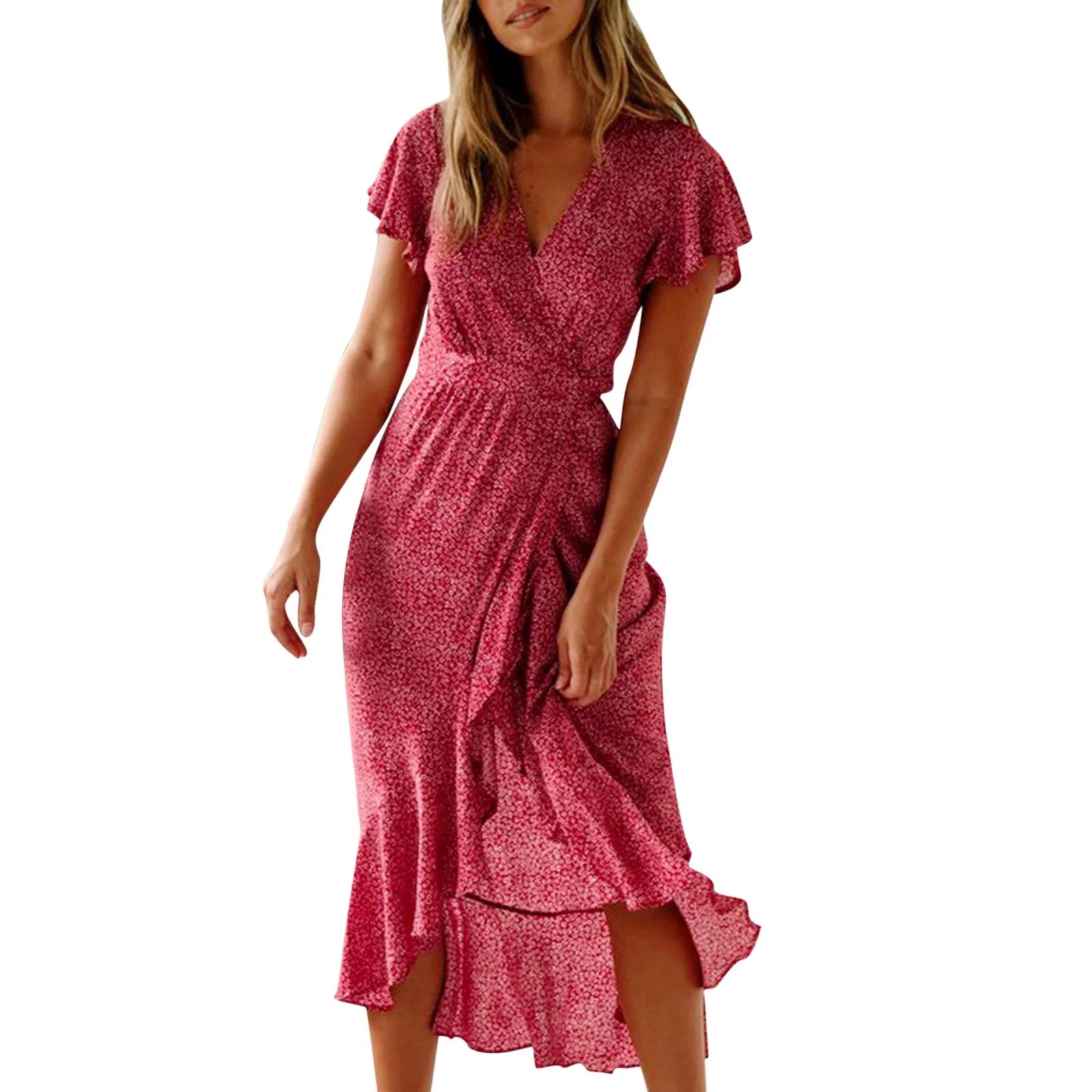 Pianpianzi Hot Ladies Dress Creme Color Dresses for Women And Tan Dresses for Women Women's Bow R... | Walmart (US)