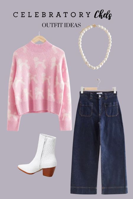 Poodle knit sweater
Wide leg jeans
White boots
Necklace
Pastels
Cozy sweaters
Sweater weather
Fall outfit
Fall fashion 

#LTKshoecrush #LTKstyletip #LTKSeasonal