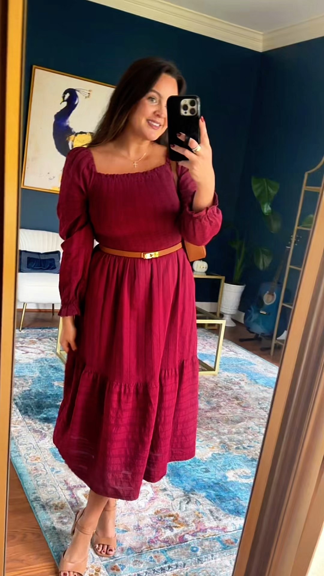 obsessed with this dress - the color, the fit, the feel, everything!

took my normal medium 

#LTKFindsUnder50 #LTKSeasonal #LTKSaleAlert