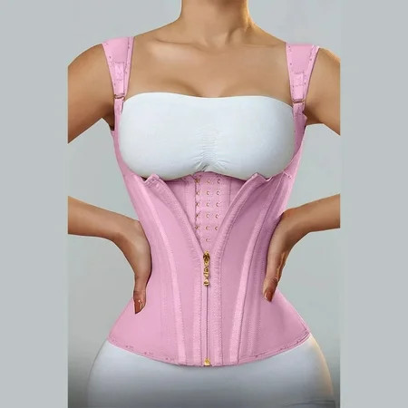 Shapewearstudio Women s XXL Pink Compression Corset Waist Trainer | Walmart (US)