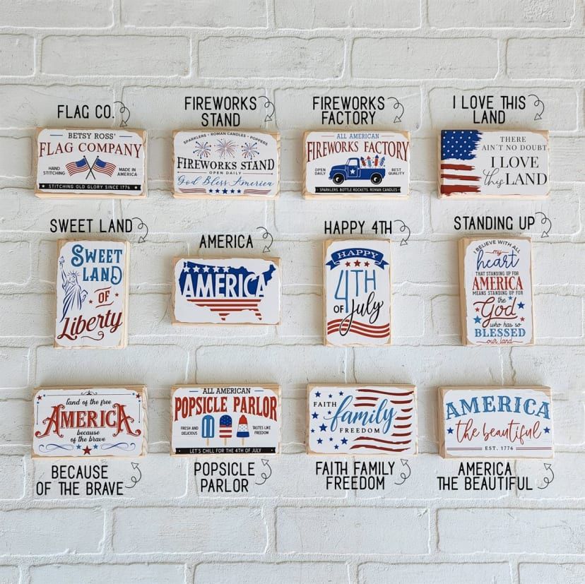 Patriotic Mini Signs | Jane