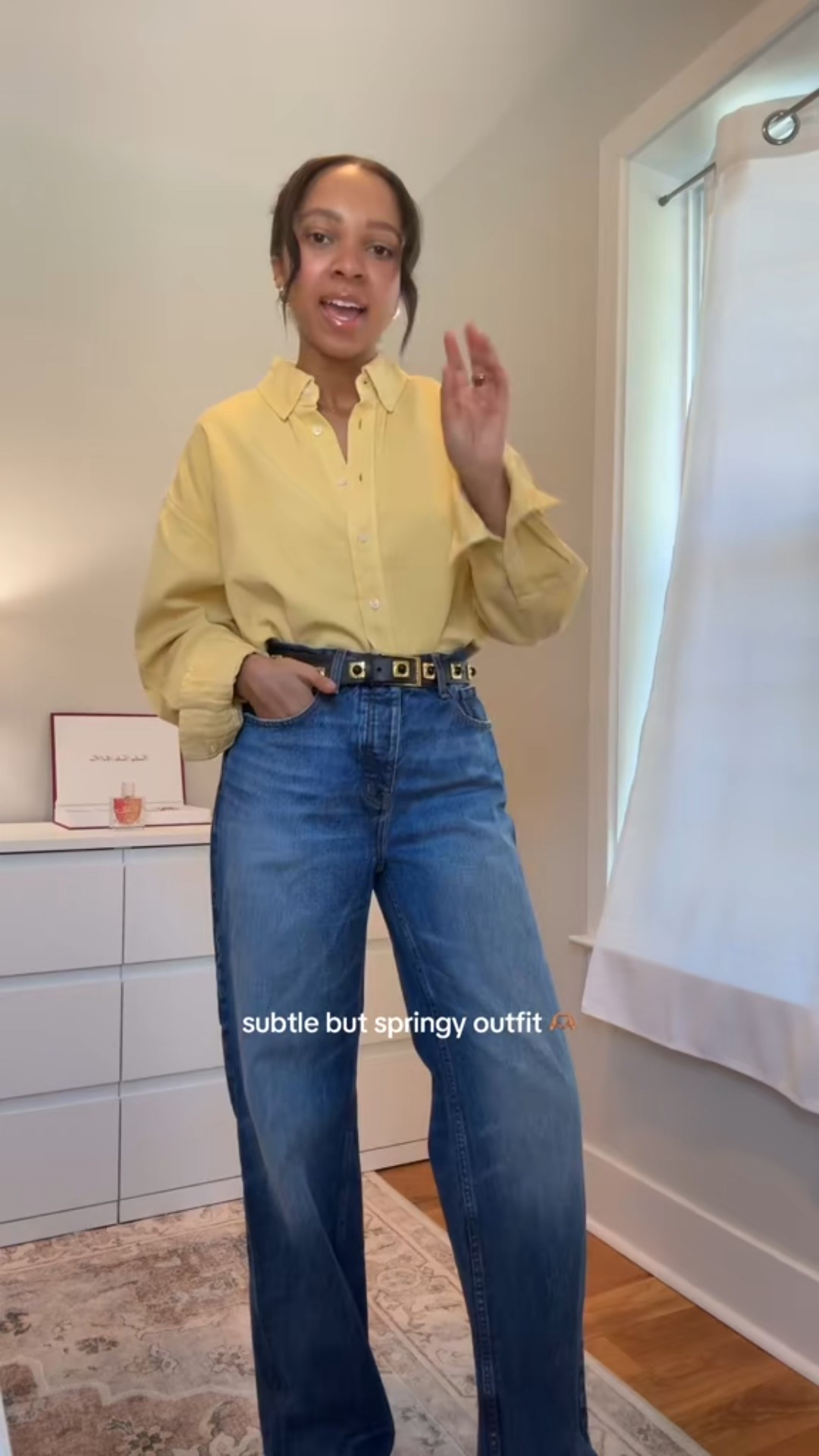 Outfit inspo, button up, wide leg jeans, spring outfit 

#LTKFindsUnder50 #LTKFindsUnder100 #LTKSaleAlert