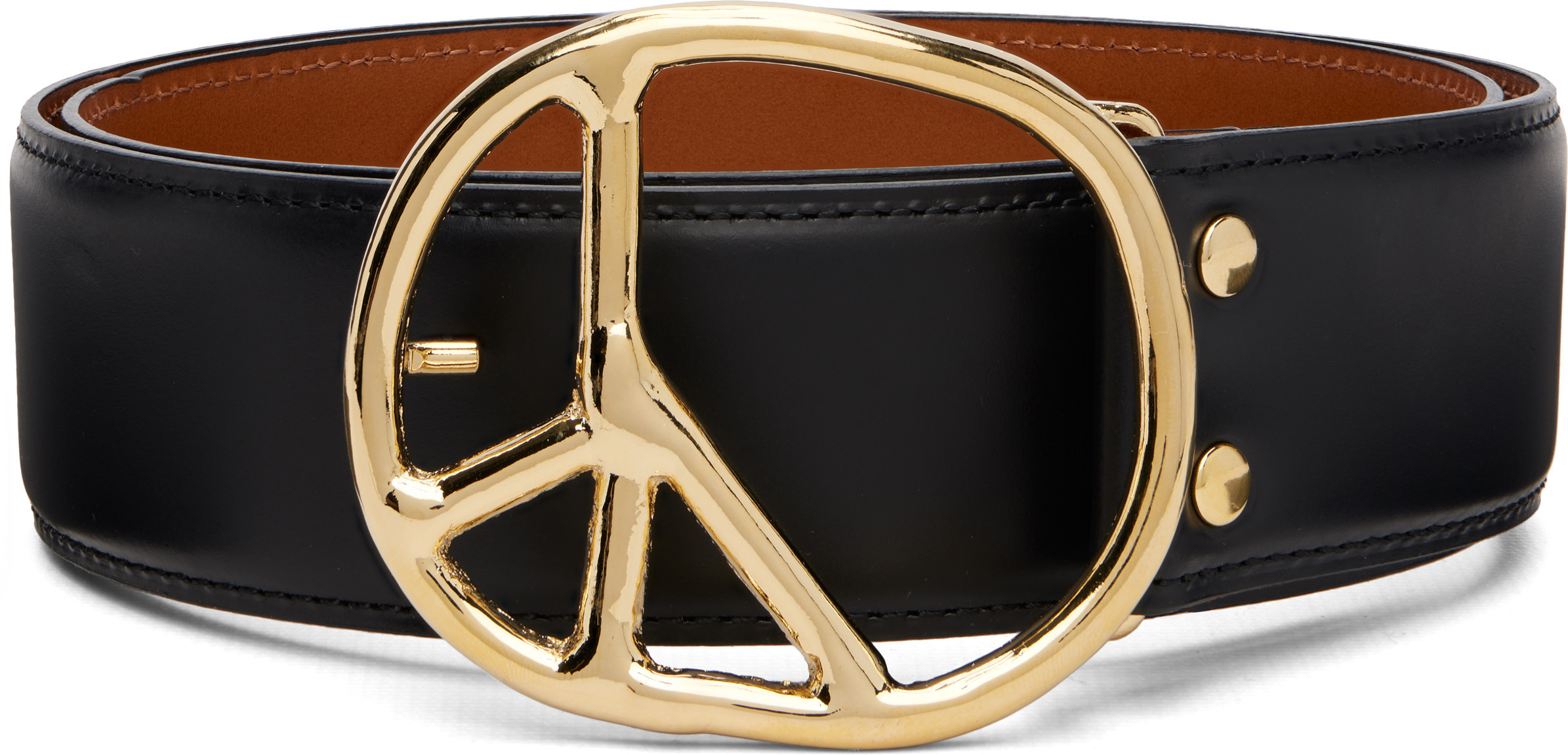 NEEDLES Black Peace Buckle Belt | SSENSE
