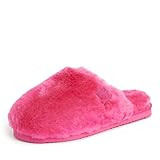 Fireside by Dearfoams Women's Shelly Beach All Over Shearling Easy on/Off Scuff Slipper | Amazon (US)