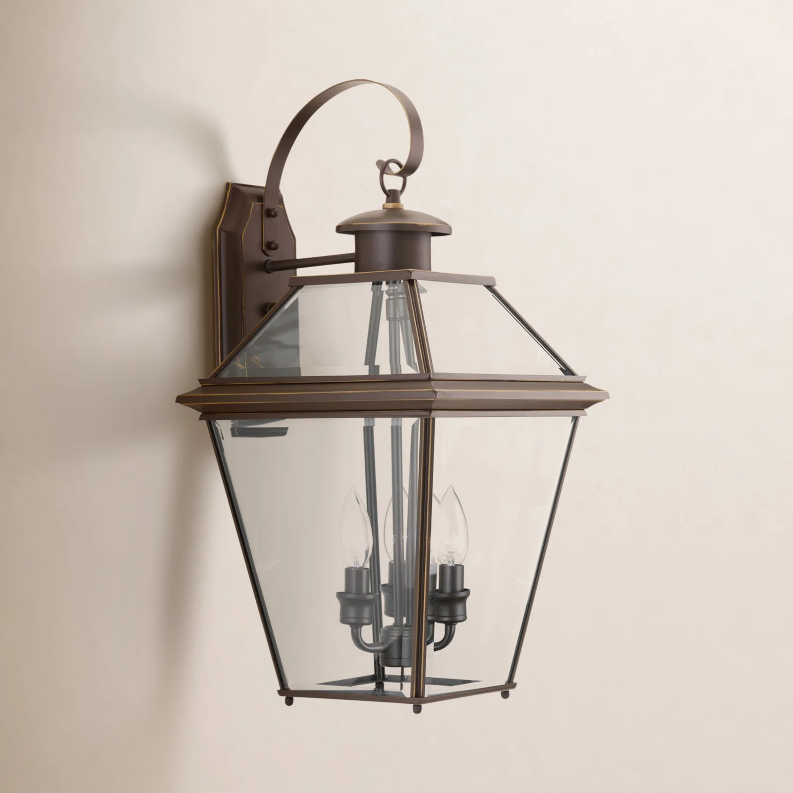 Calais 3 Light Empire Outdoor Wall Light | Birch Lane