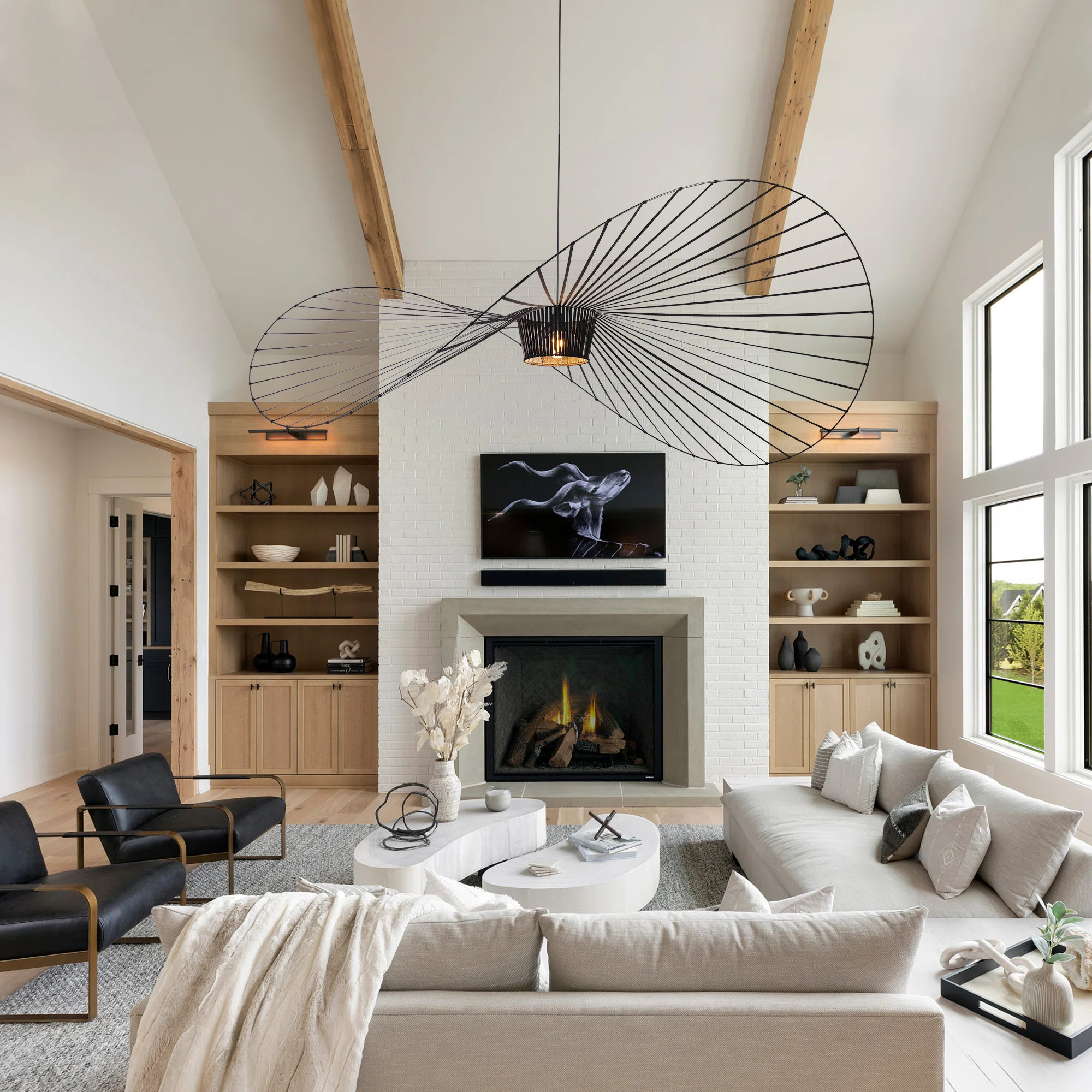 Kelila Kelila 78.8" Wide Geometric Strap Vertigo Chandelier | Wayfair North America