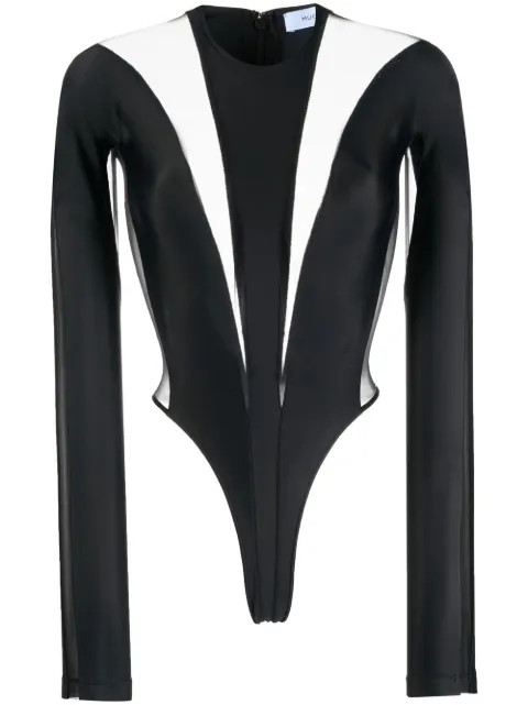 Mugler Body Transparent à Plaque Logo - Farfetch | Farfetch Global