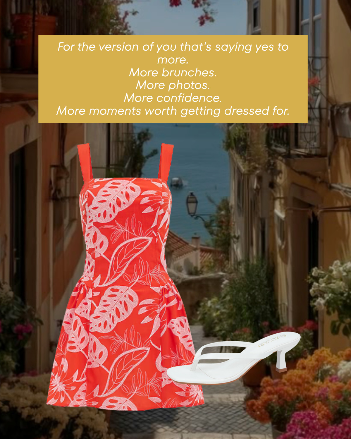 Literally the perfect bright dress for summer. Wear this on any euro vacation or lunch date with the girls.  

 #LTKootd #LTKSeasonal #LTKPetite
