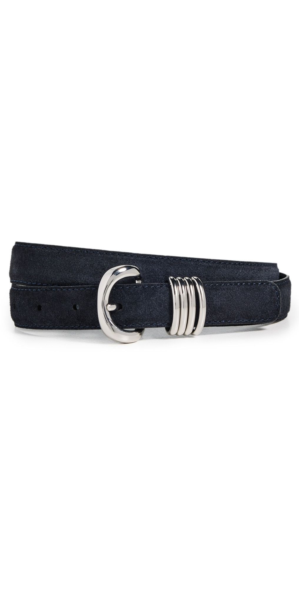 Madewell Metal Keeper Belt in Suede Juniper Berry Suede S | Shopbop