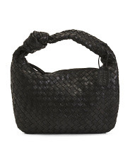 Leather Woven Knot Shoulder Bag | Handbags | Marshalls | Marshalls