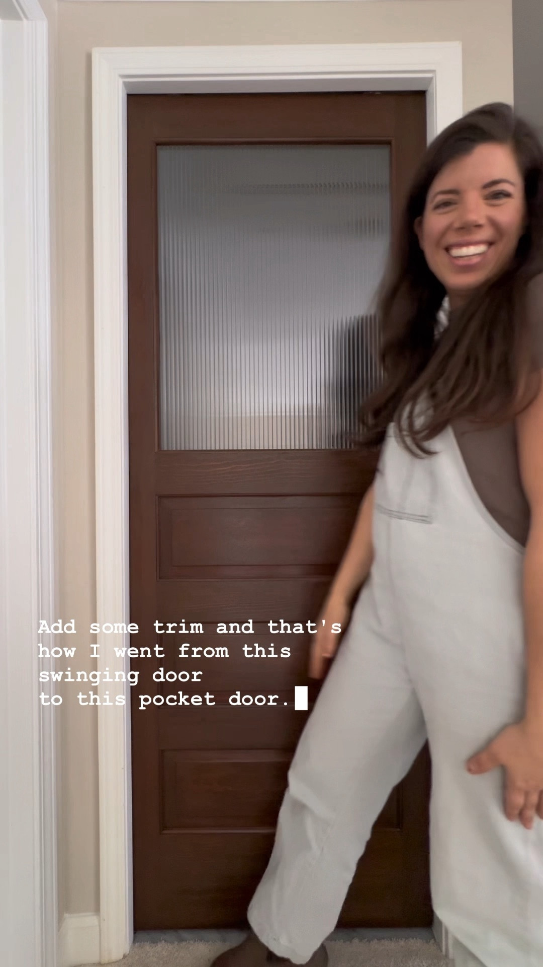 Pocket door install and antique door makeover! 

#LTKhome #LTKVideo #LTKfindsunder100