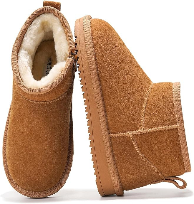 Project Cloud Genuine Leather Girls Boots - Winter Boots & Fall Shoes - Memory Foam Mini Fall Boo... | Amazon (US)