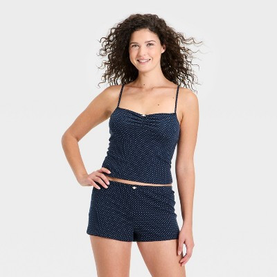 Women's Jersey Tank and Shorts Pajama Set - Wild Fable™ Purple M | Target