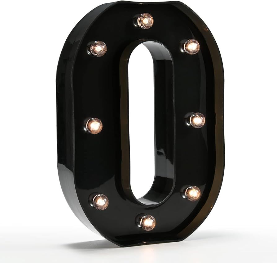 OYCBUZO Light Up Black Alphabet Marquee Letters Sign LED Marquee Number Lights Sign for Night Lig... | Amazon (US)