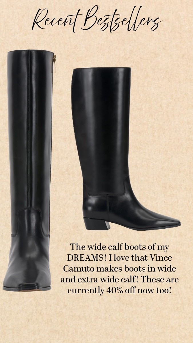 The wide calf boots of my DREAMS! I love that Vince Camuto makes boots in wide and extra wide calf! These are currently 40% off now too!

#LTKSaleAlert #LTKPlusSize