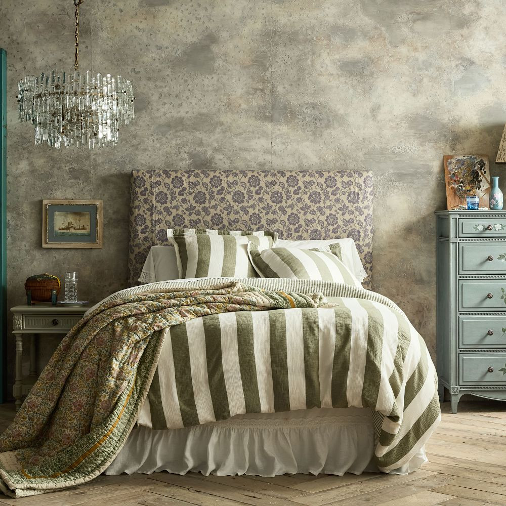 Reversible Cotton Stripe Duvet Cover & Shams | GreenRow