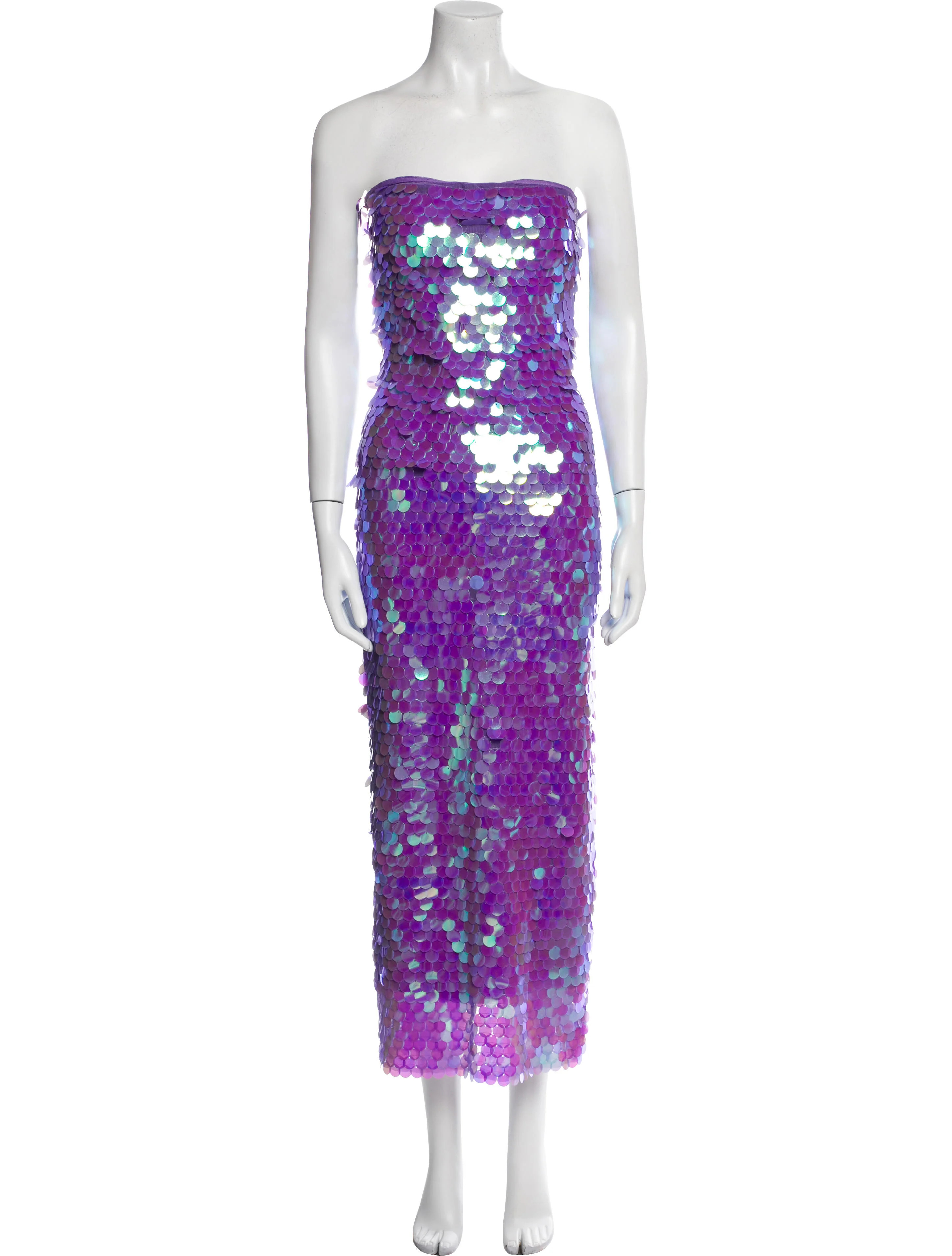 New Arrivals Printed Midi Length Dress - Purple Dresses, Clothing - WNARR21205 | The RealReal | The RealReal