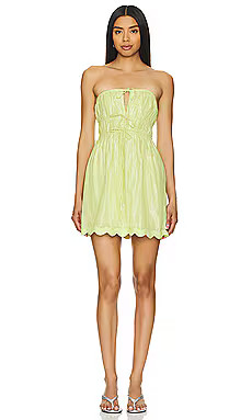 Sundress Kerry Dress in Tenerife Lemon & Silver from Revolve.com | Revolve Clothing (Global)