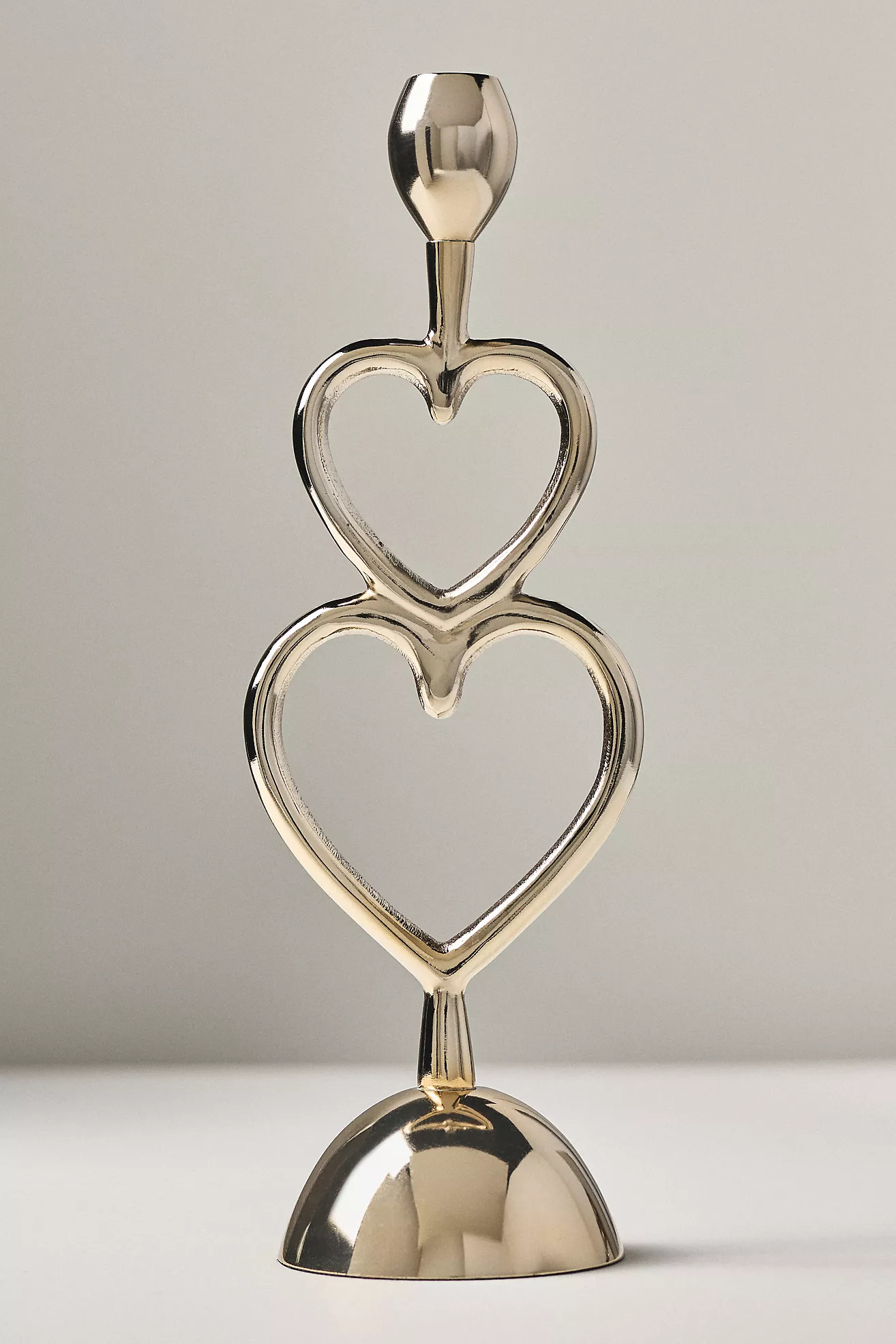 Handcrafted Gold Heart Candleholder | Anthropologie (US)