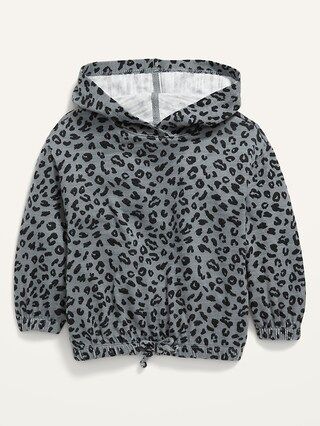 Cozy Cinched-Hem Drop-Shoulder Pullover Hoodie for Toddler Girls | Old Navy (US)