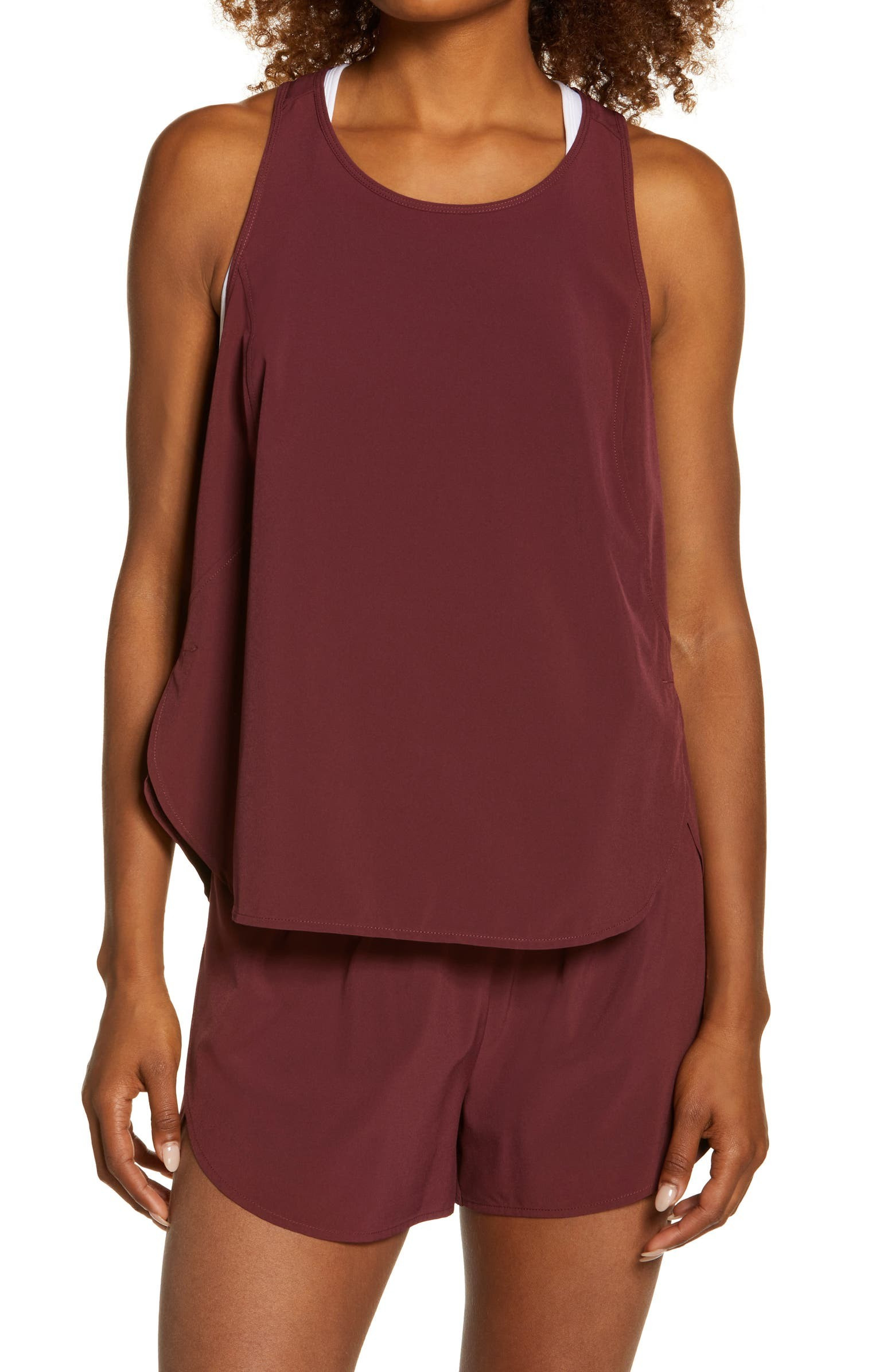 Run In Reflective Stretch Woven Tank | Nordstrom | Nordstrom
