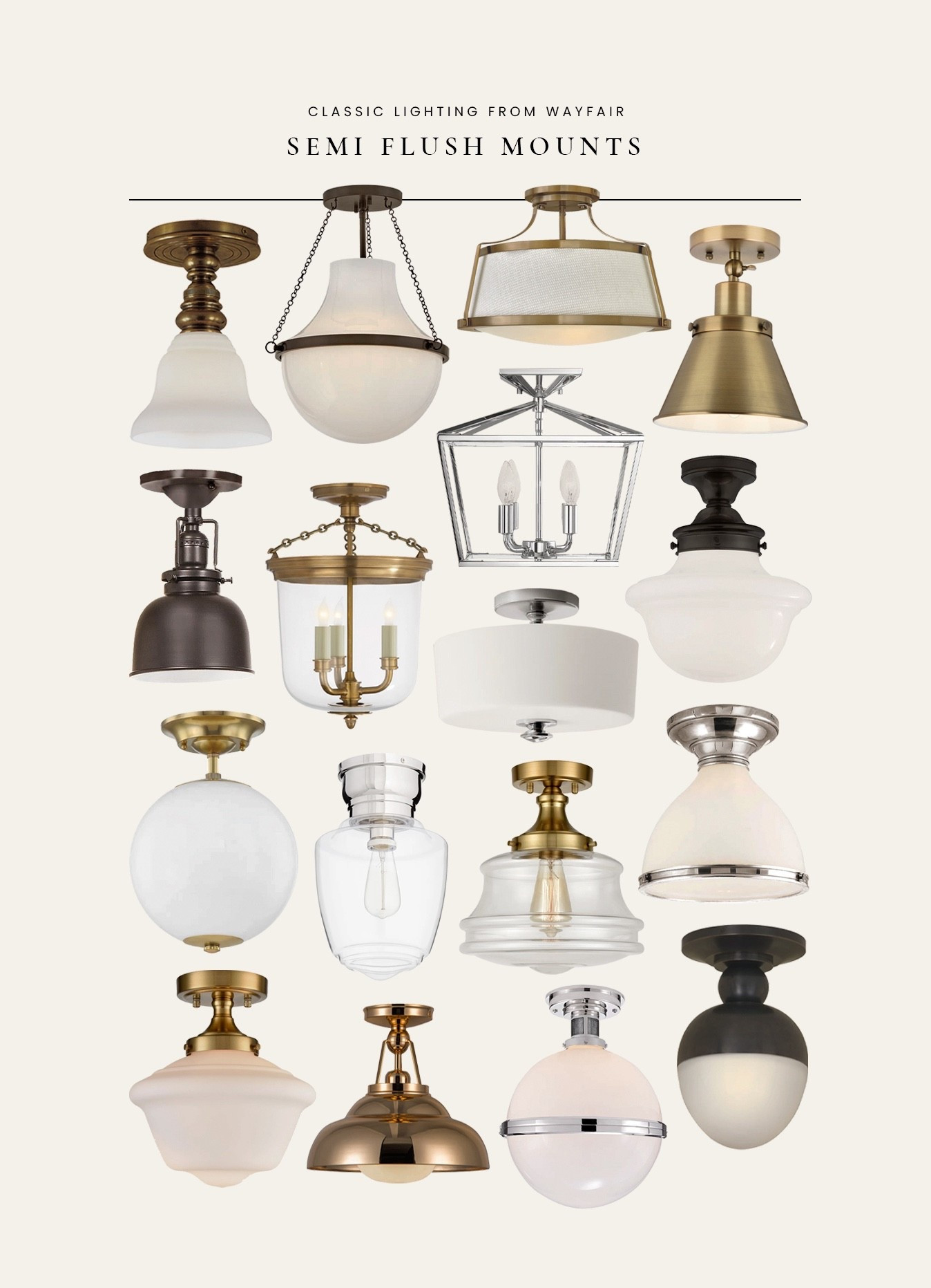 These are my top semi flush mount light fixture picks from @wayfair … they’re perfect for any room! #Ad #Wayfair #WayfairPartner 

#LTKHome