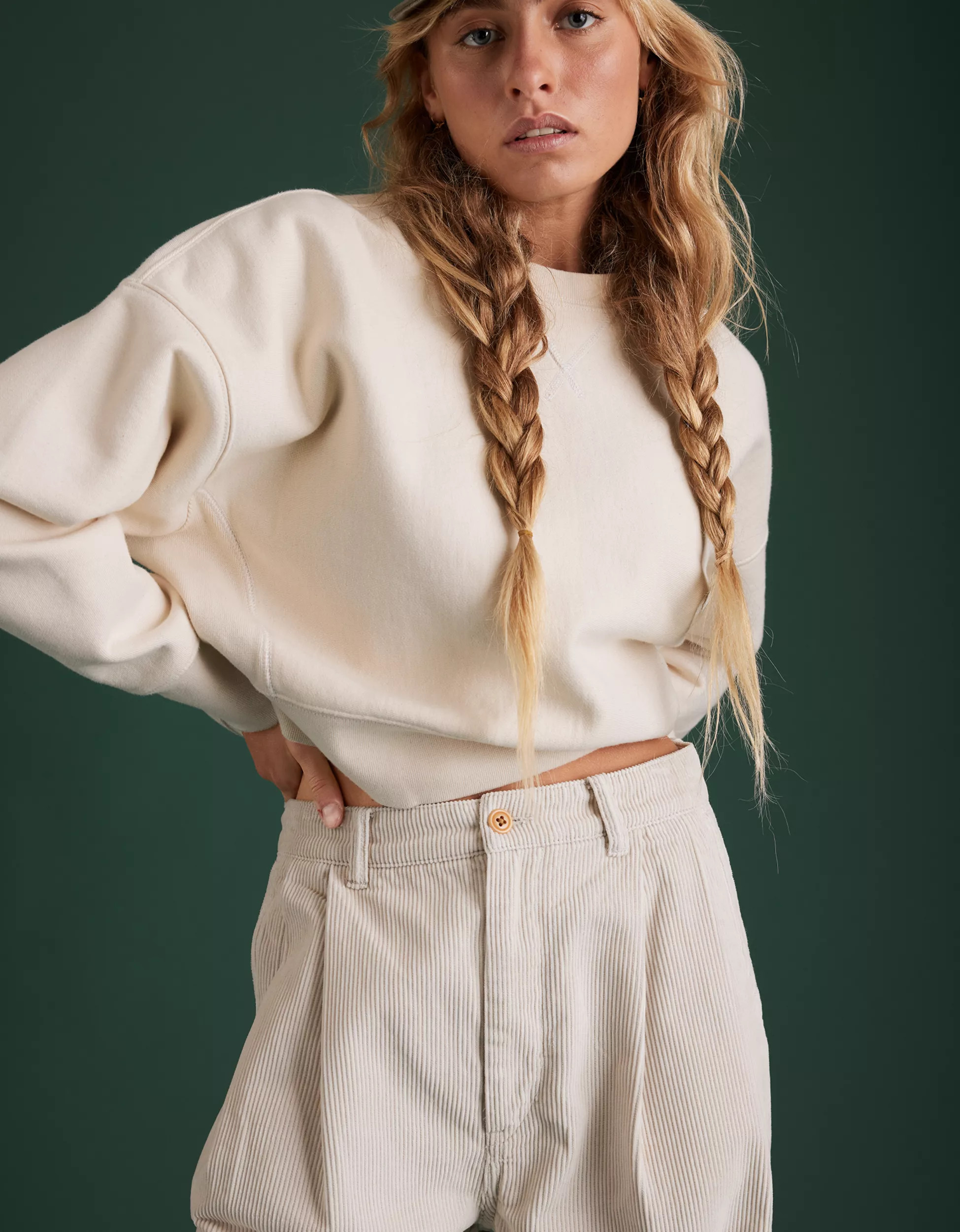 AE77 Premium Pleated Corduroy Pant | American Eagle Outfitters (US & CA)