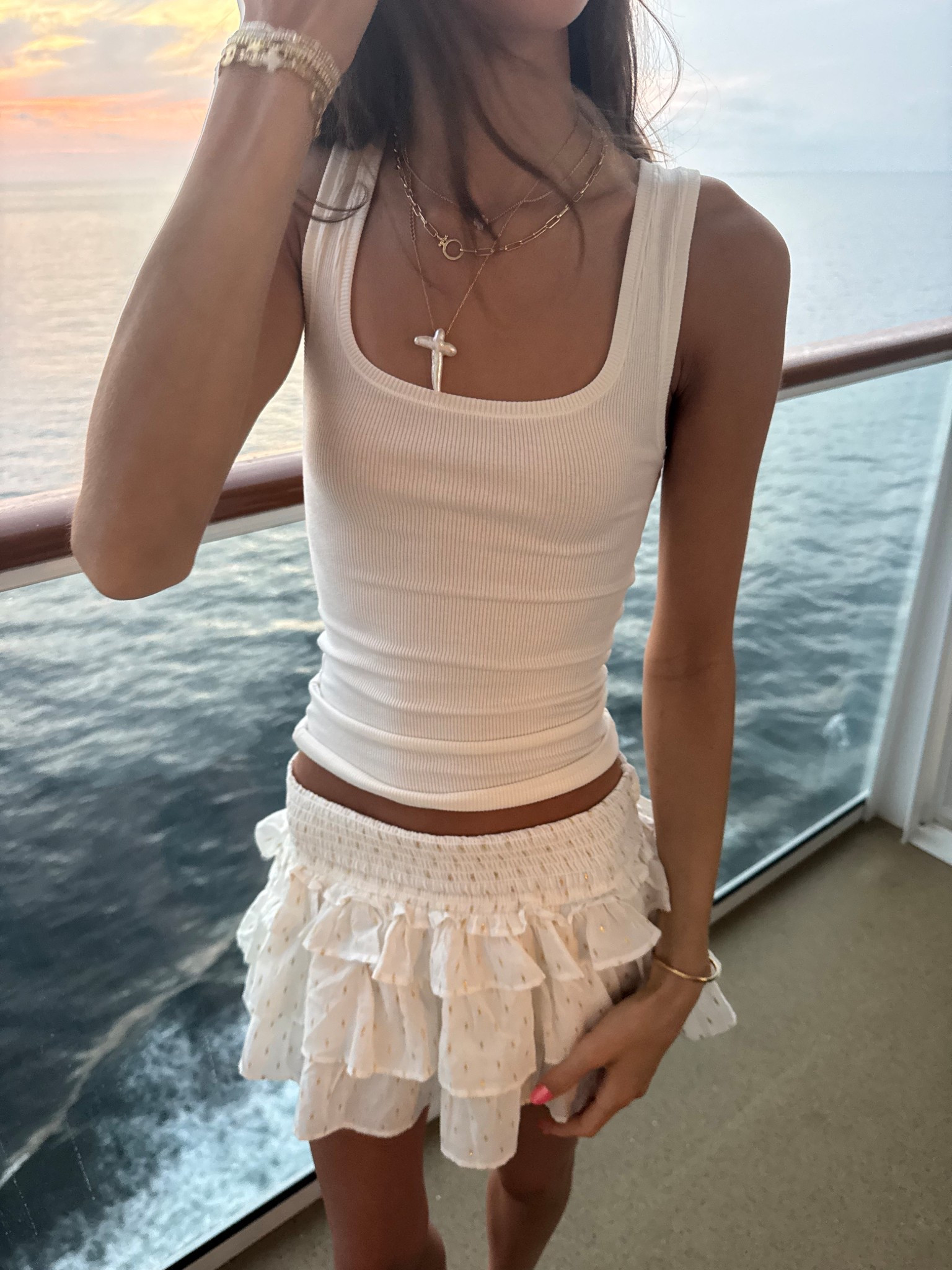 top necklace and bracelets are made by me 

#LTKSeasonal #LTKStyleTip