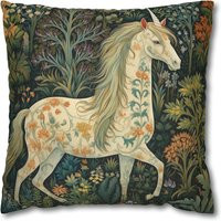 Floral Unicorn Pillow, Inspired By William Morris Classic Art, Unique Fantasy Home Accent, Gift For Her, Case Only | Etsy (US)