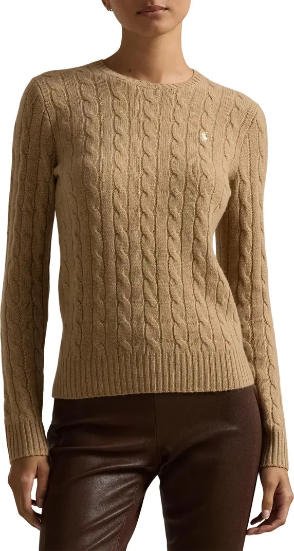 Julianna Cable Stitch Wool & Cashmere Sweater | Nordstrom