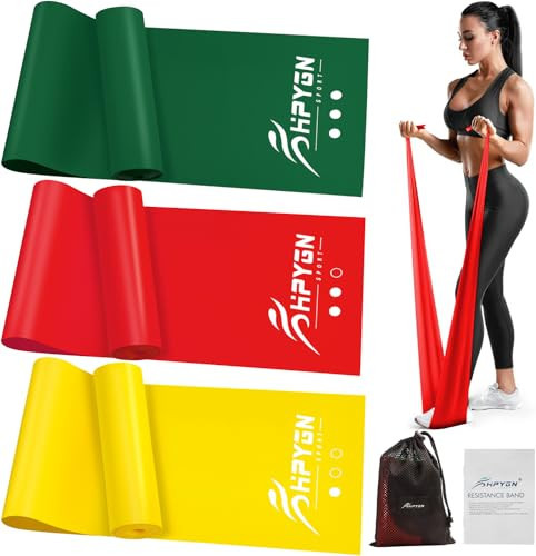 HPYGN Resistance Bands, Exercise Bands Set, Yoga Bands for Physical Therapy, Yoga, Pilates, Rehab, Fitness, Strength Training, Professional Non-Latex Elastic Bands for Home Gym | Amazon (US)