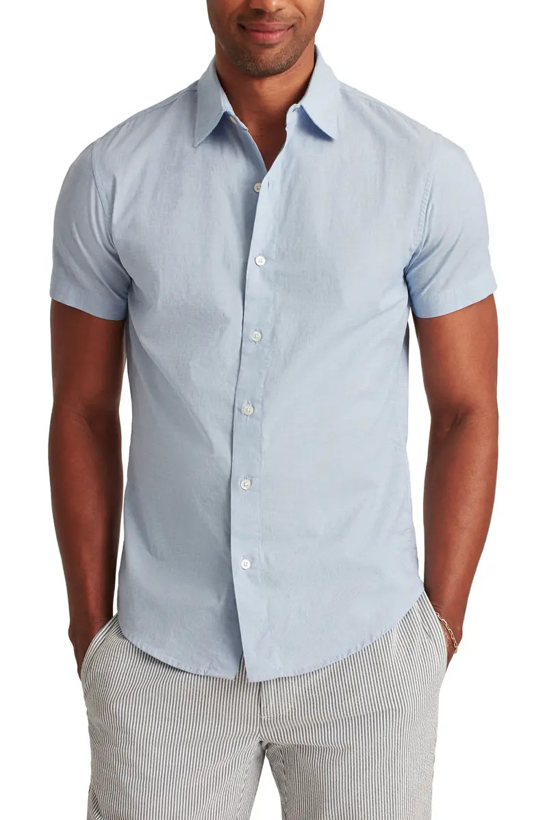 Riviera Slim Fit Stretch Short Sleeve Button-Up Shirt | Nordstrom