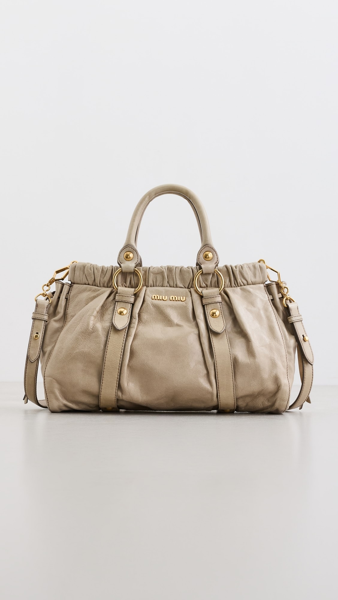 Miu Miu 2 Way Leather Handbag | Shopbop