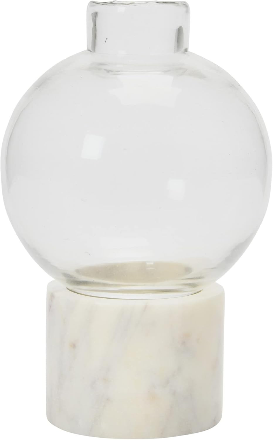 Bloomingville Glass Vase on Marble Stand | Amazon (US)