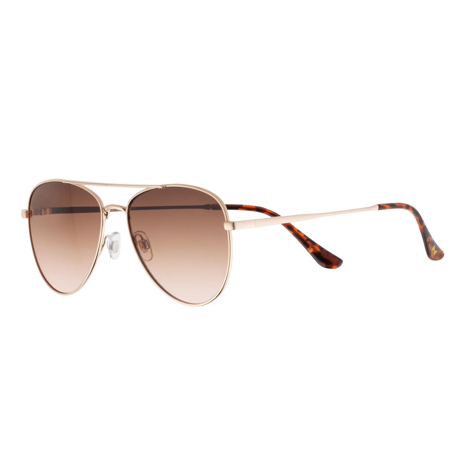 Women's LC Lauren Conrad Julane Aviator Sunglasses, Gold | Kohl's
