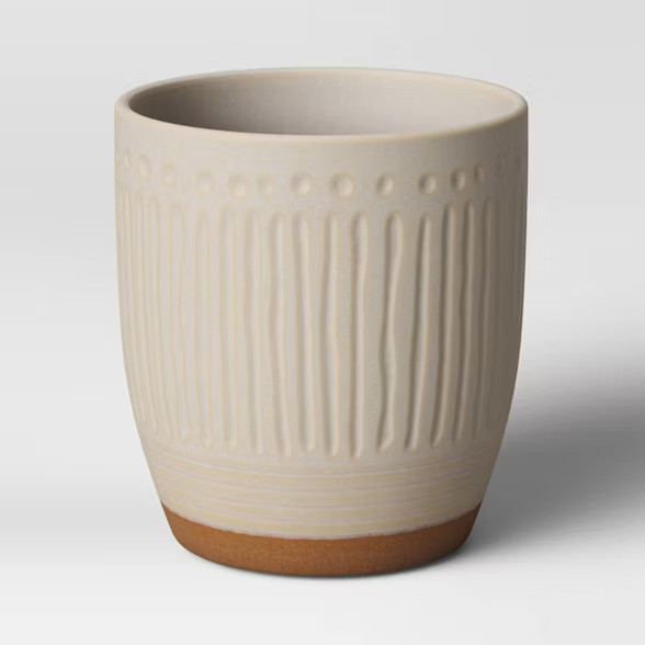 Textured Ceramic Planter White - Opalhouse™ | Target