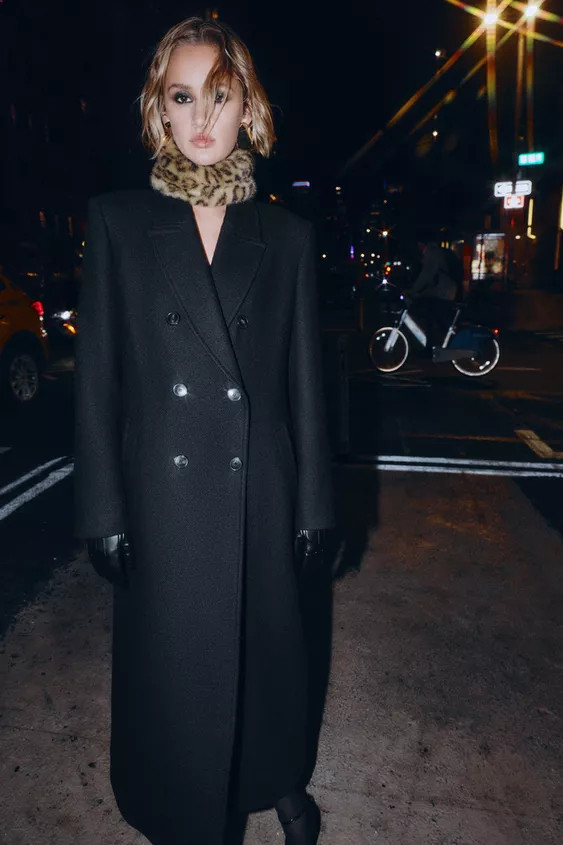 ANIMAL PRINT FAUX FUR COLLAR | Zara UK